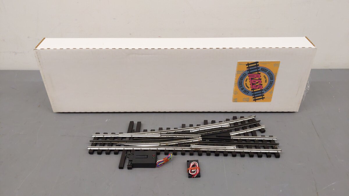 Ross 126M25 O O72 Left Hand with DZ-2500 Remote Switch Turnout VG/Box
