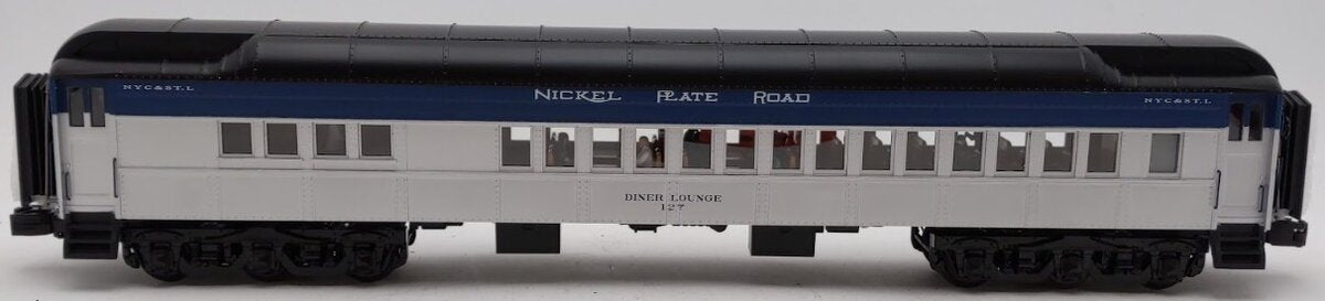 MTH 20-61063 O Gauge Nickel Plate Road 70' Madison Passenger Diner Car #127 EX/Box