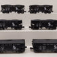 MTH 20-92269 O Gauge 2-Bay Fish Belly Hopper Car w/Coal Load (6-Car set) EX/Box