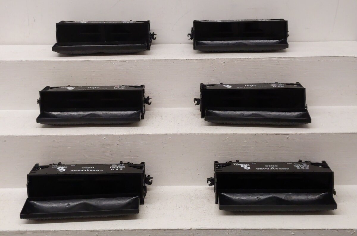 MTH 20-90138 O Chesapeake & Ohio Premier 2-Bay Offset Hopper Car Set (Set of 6) LN/Box