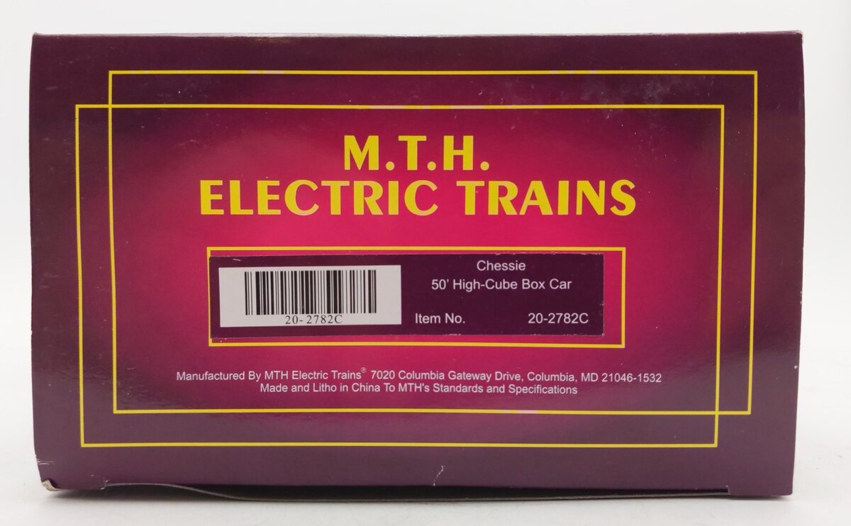 MTH 20-2782C O Gauge Chessie 50' High Cube Boxcar LN/Box
