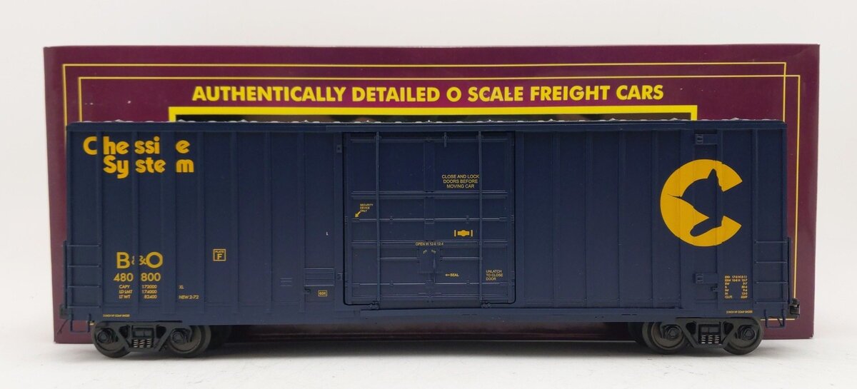 MTH 20-2782C O Gauge Chessie 50' High Cube Boxcar LN/Box