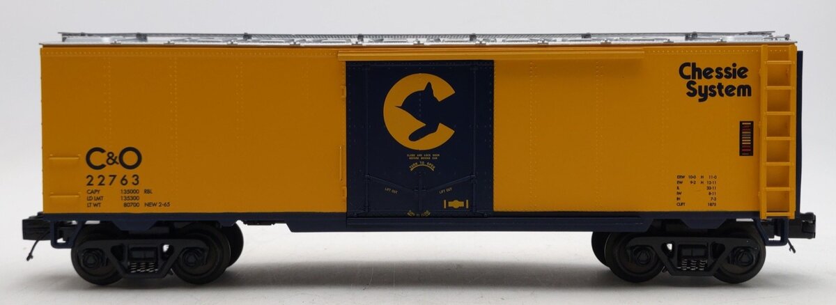 MTH 20-2782A O Gauge Chessie Reefer Car #22763 LN/Box