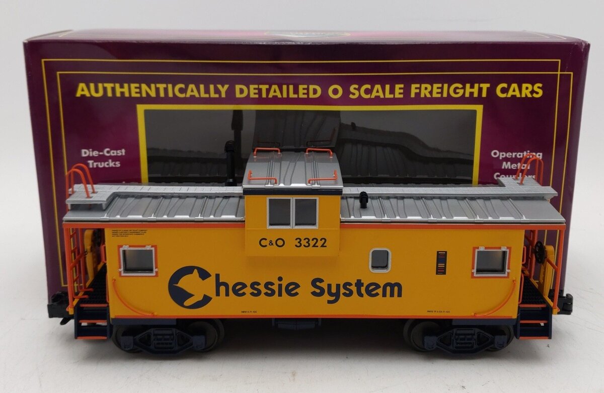 MTH 20-2782F O Gauge Chessie Extended Vision Caboose LN/Box