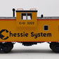 MTH 20-2782F O Gauge Chessie Extended Vision Caboose LN/Box