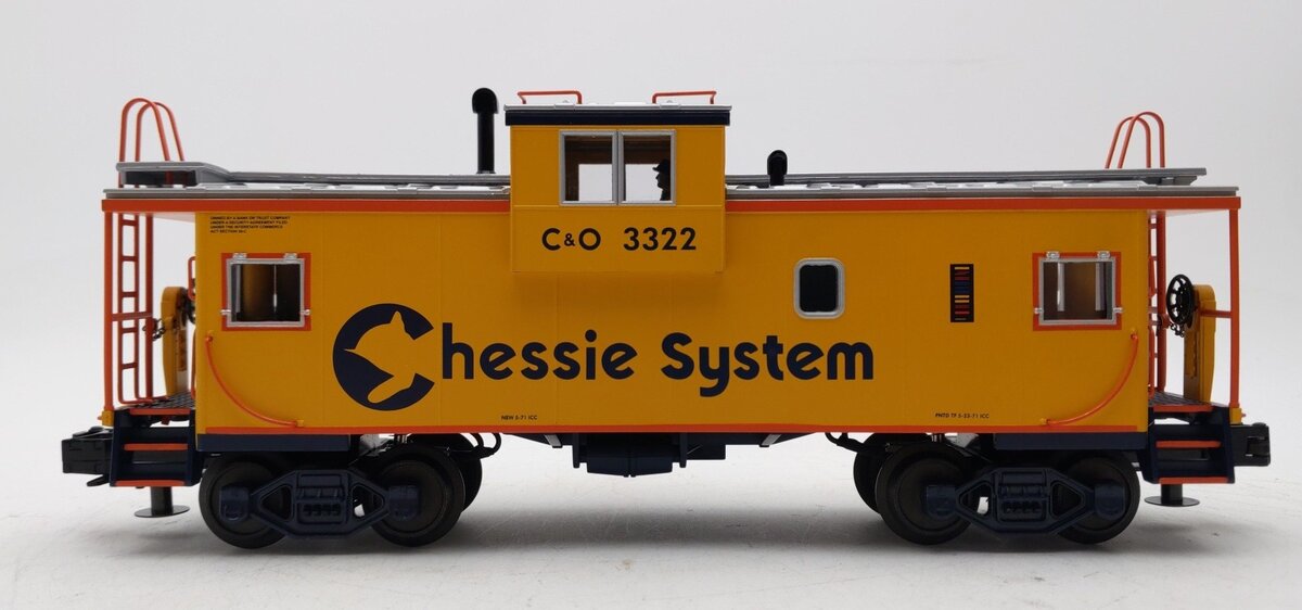MTH 20-2782F O Gauge Chessie Extended Vision Caboose LN/Box
