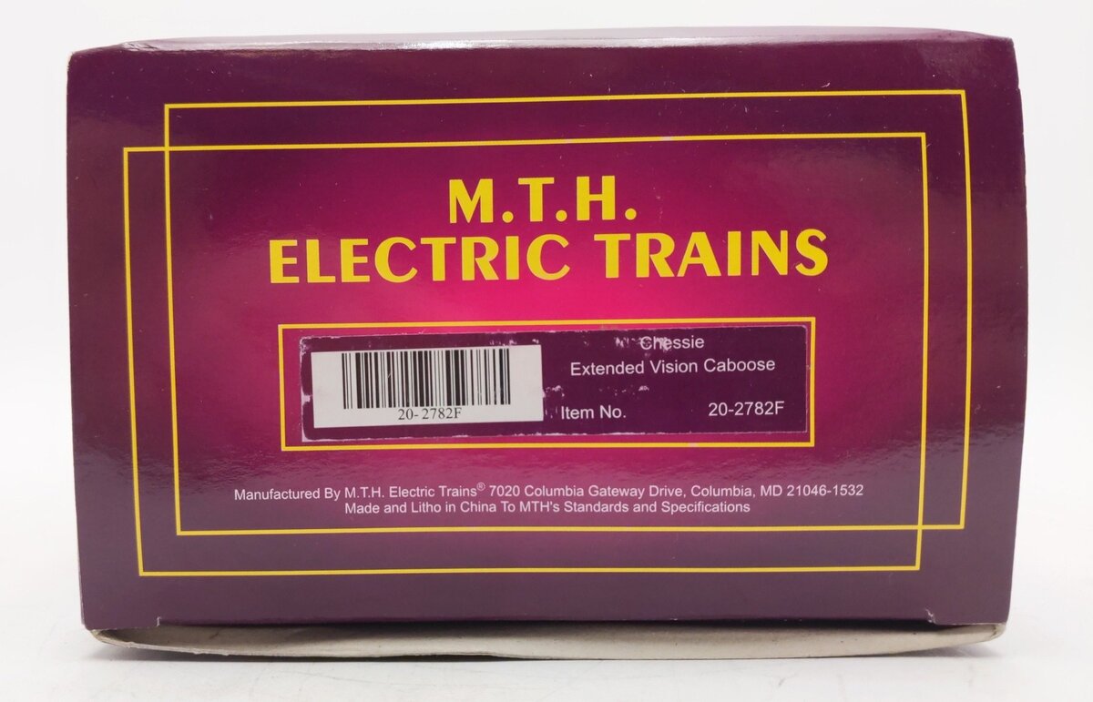 MTH 20-2782F O Gauge Chessie Extended Vision Caboose LN/Box