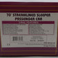 MTH 20-68218 O Gauge Nickel Plate Road 70' Streamlined Sleeper Car VG/Box