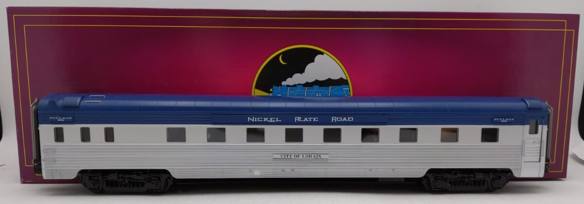 MTH 20-68218 O Gauge Nickel Plate Road 70' Streamlined Sleeper Car VG/Box