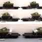 MTH 20-90546 O Gauge C&O 50-Ton 41' Wood Flat Car w/ Sherman Tank 6-Car Set EX/Box