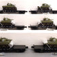 MTH 20-90546 O Gauge C&O 50-Ton 41' Wood Flat Car w/ Sherman Tank 6-Car Set EX/Box