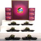 MTH 20-90546 O Gauge C&O 50-Ton 41' Wood Flat Car w/ Sherman Tank 6-Car Set EX/Box