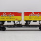 MTH 20-98835 O Gauge Flat Car w/2 Pup Trailers #936 NIB