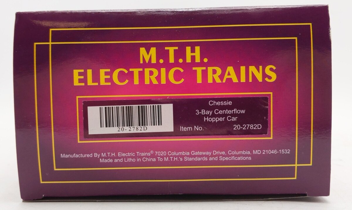 MTH 20-2782D O Gauge Chessie 3-Bay Centerflow Hopper #2688 LN/Box