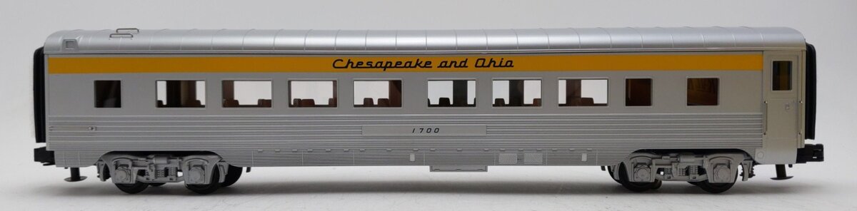 MTH 30-67310 O Gauge C&O 60' Streamlined ABS Coach Car LN/Box