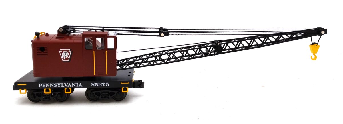 MTH 30-79215 O Pennsylvania American Crane Car #85375 NIB