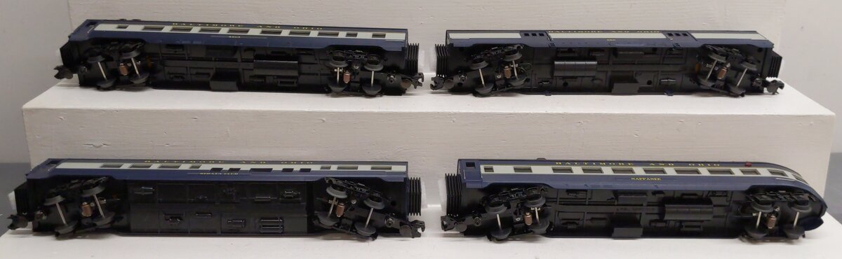 MTH 30-68229 Baltimore & Ohio O Gauge 4-Car 60’ Streamlined Passenger Set NIB