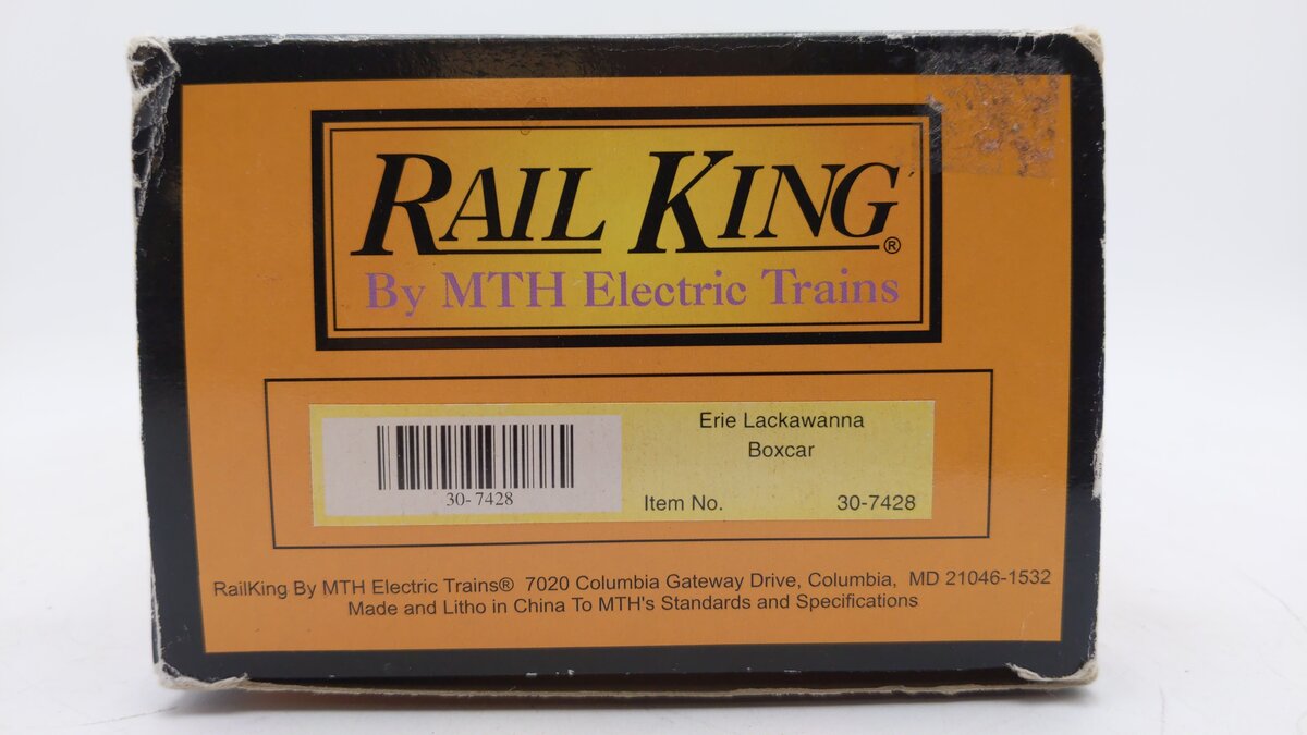 MTH 30-7428 O Gauge Erie Lackawanna Boxcar #55205 LN/Box