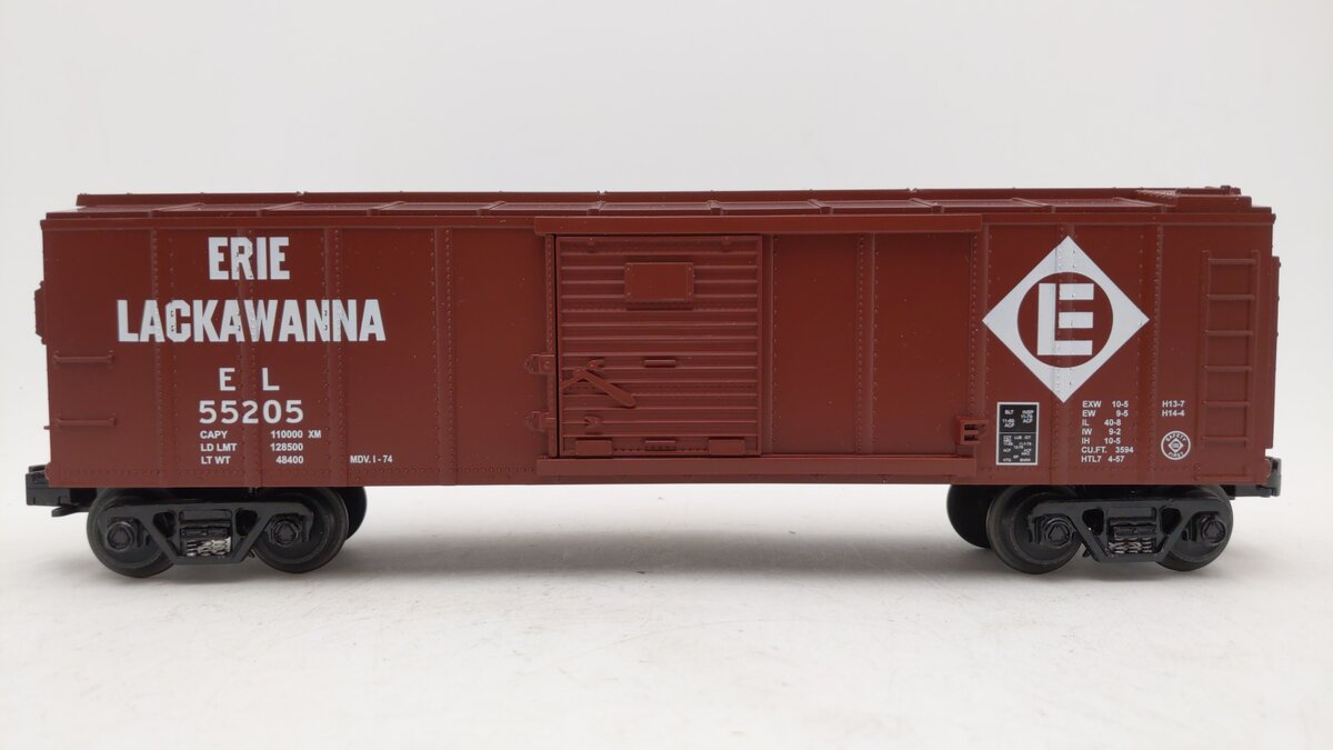 MTH 30-7428 O Gauge Erie Lackawanna Boxcar #55205 LN/Box