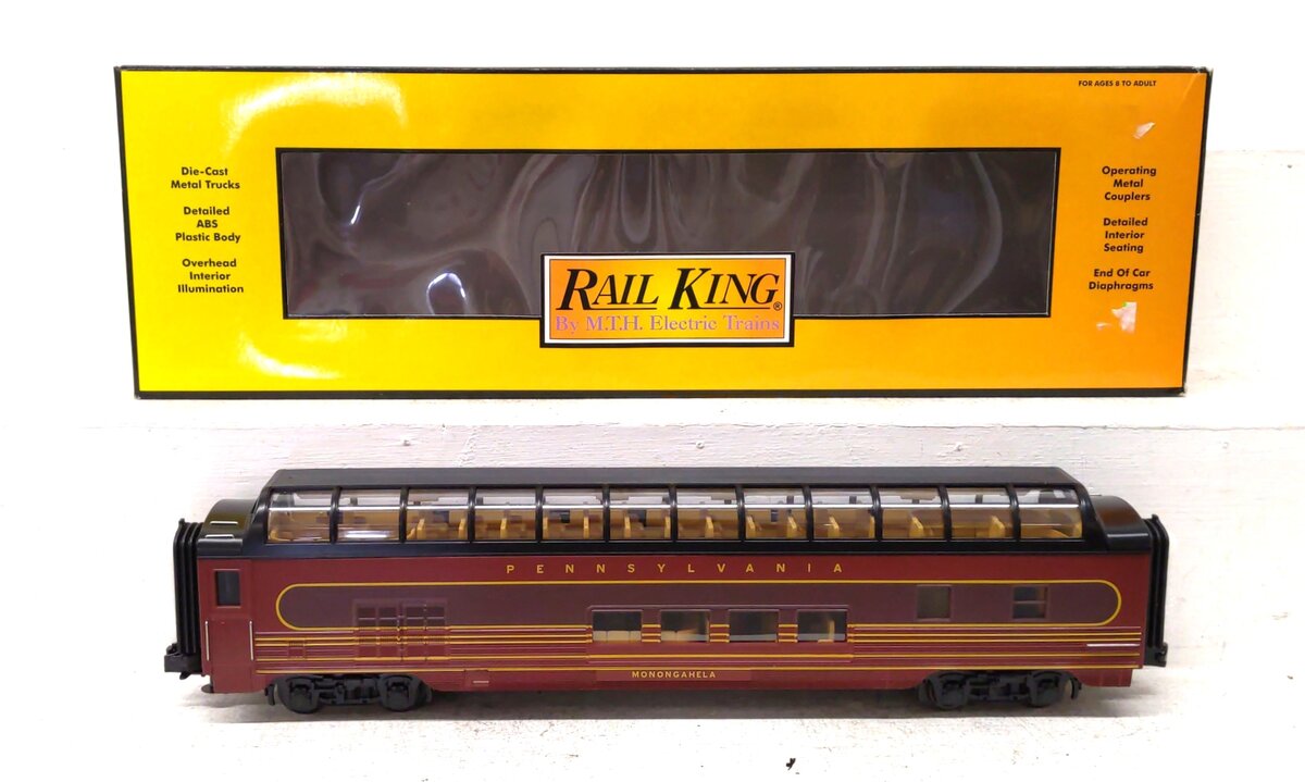 MTH 30-67299 PRR 60' Streamlined Vista Dome Car LN/Box
