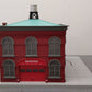 MTH 30-9157 Engine Company 49 Operating Firehouse w/ Red Fire Truck VG/Box