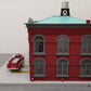 MTH 30-9157 Engine Company 49 Operating Firehouse w/ Red Fire Truck VG/Box
