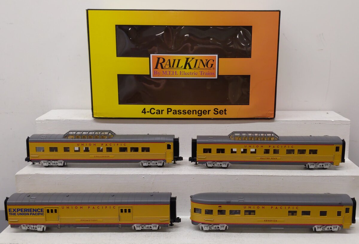 MTH 30-68248 O Union Pacific 60' Streamlined Passenger Car Set (4) LN/Box