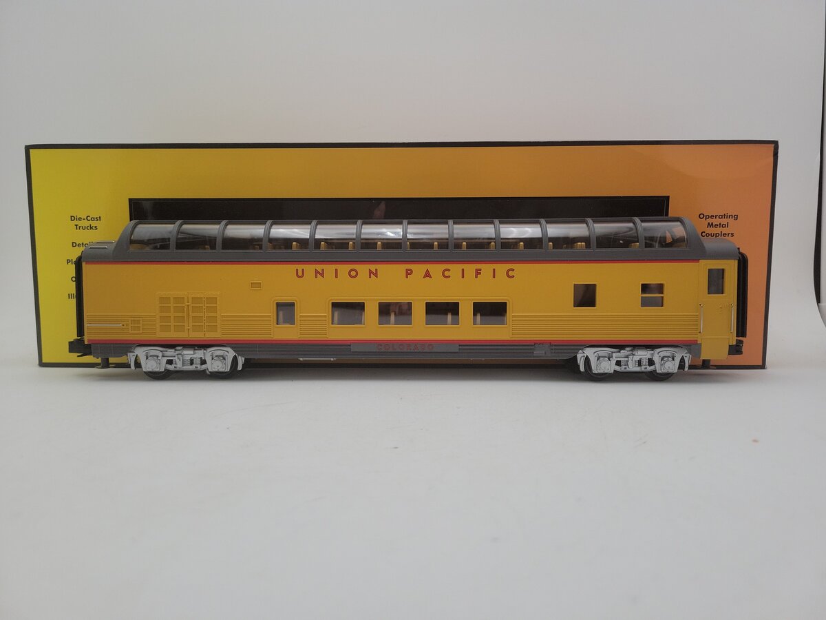 MTH 30-68251 Union Pacific 60' Streamlined Full-Length Vista Dome Car EX/Box