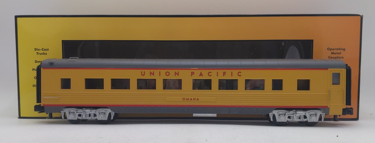 MTH 30-68250 O Gauge Union Pacific 60' Streamlined Coach Car EX/Box