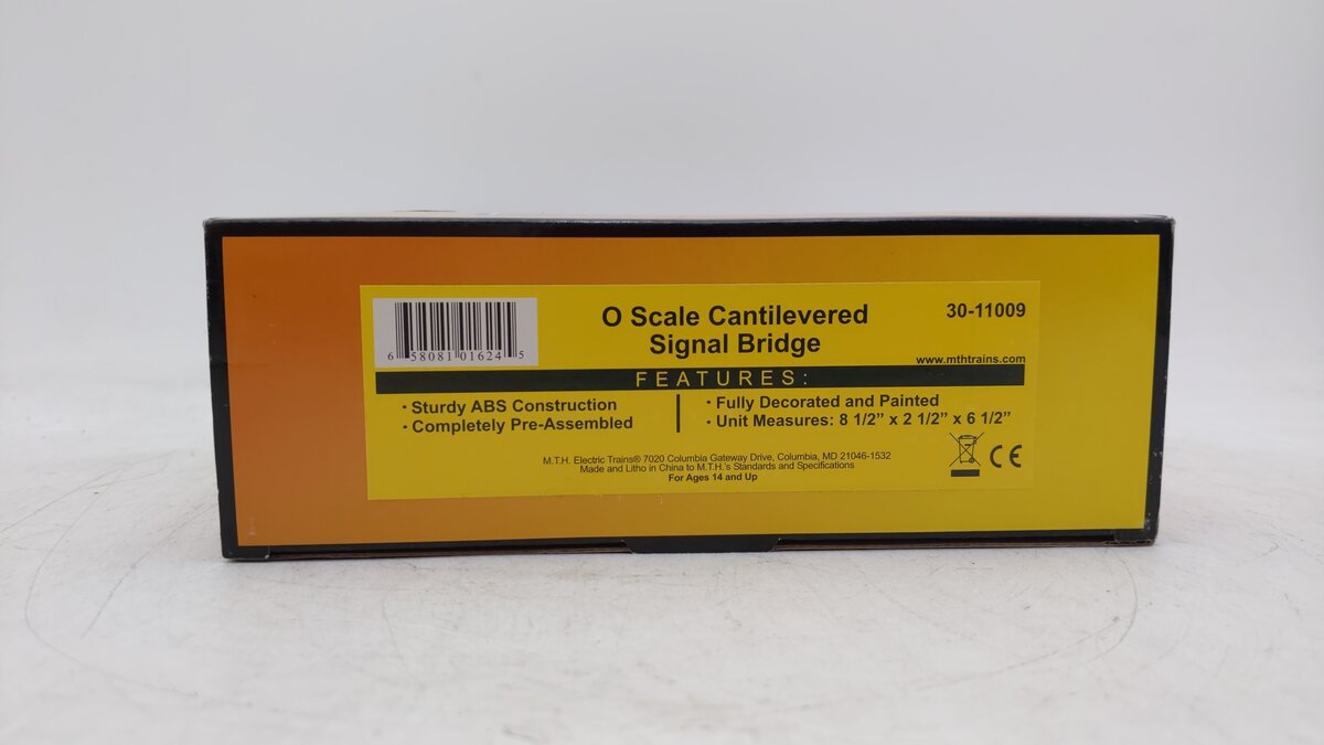 MTH 30-11009 O Scale Cantilevered Signal Bridge LN/Box