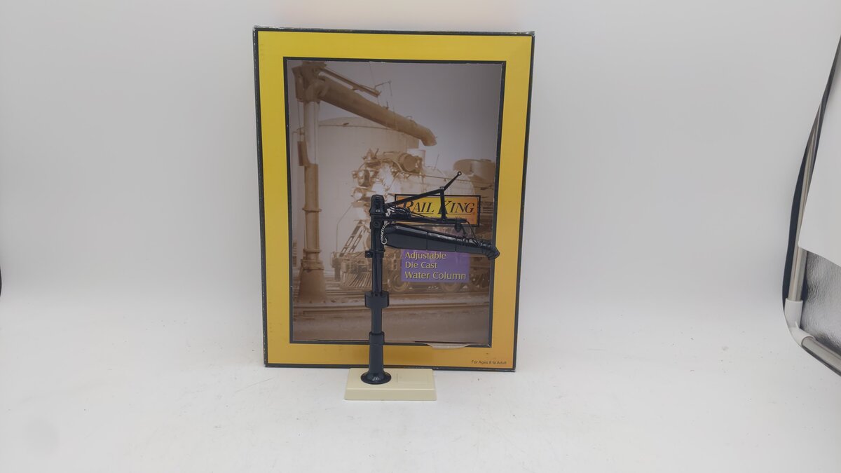 MTH 30-11007 O Scale Die Cast Adjustable Black & Cream Water Column LN/Box