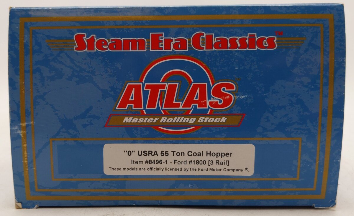 Atlas 8496-1 O Gauge Ford USRA 55 Ton Coal Hopper #1800 (3-Rail) EX/Box