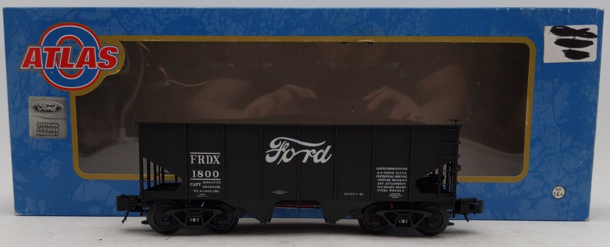 Atlas 8496-1 O Gauge Ford USRA 55 Ton Coal Hopper #1800 (3-Rail) EX/Box