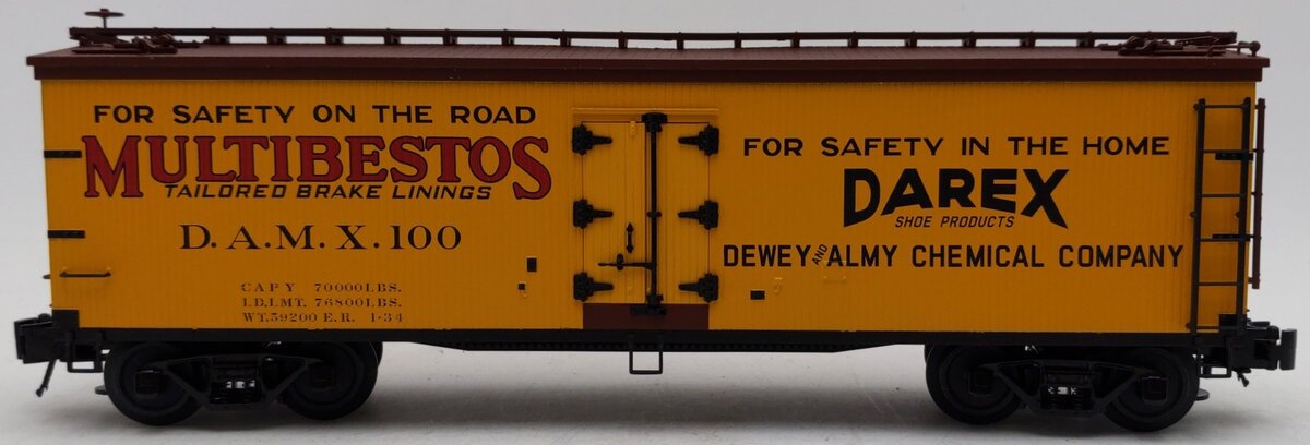 Atlas 3001518S O Dewey and Almy Chemical Co 40' Wood Reefer #100 - 3-Rail EX/Box