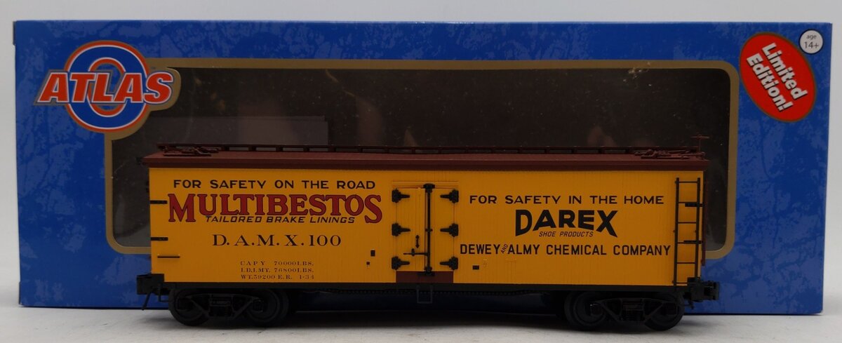 Atlas 3001518S O Dewey and Almy Chemical Co 40' Wood Reefer #100 - 3-Rail EX/Box