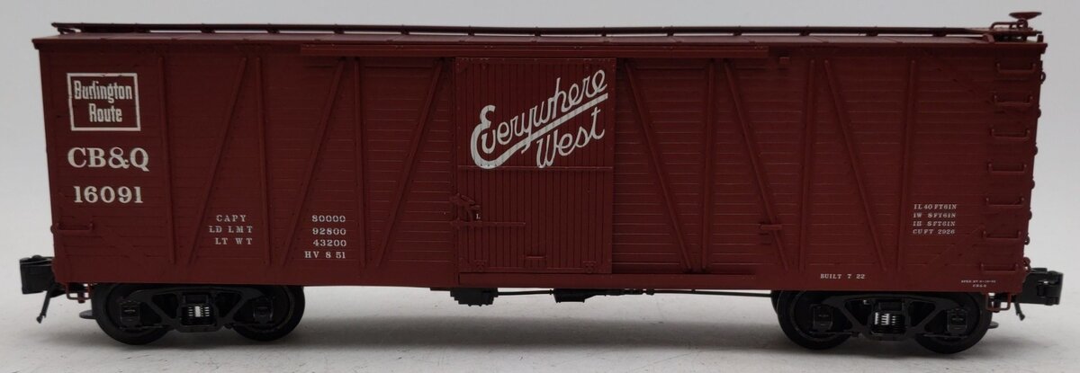 Atlas 6452-3 Burlington USRA Single-Sheathed Box Car #16091 (3Rail) EX/Box