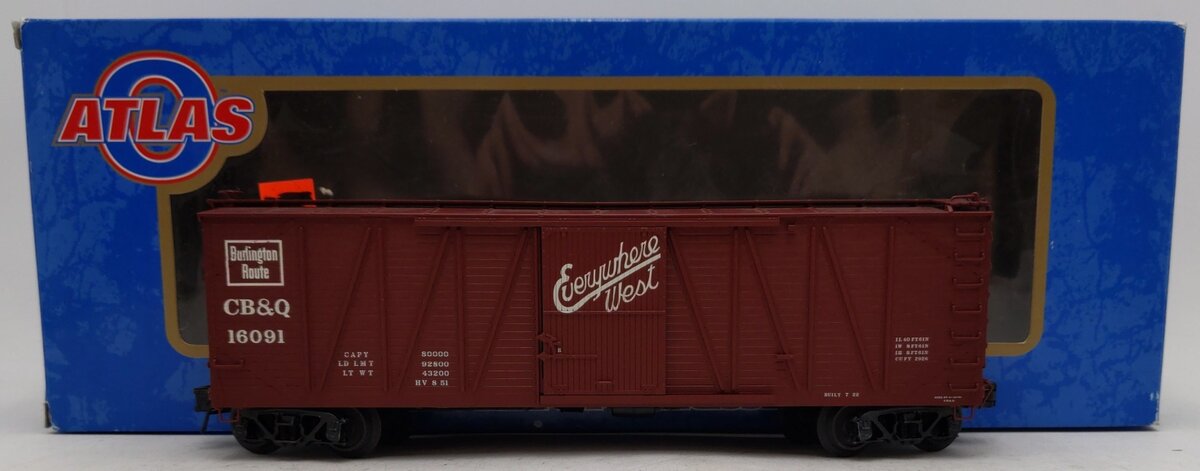 Atlas 6452-3 Burlington USRA Single-Sheathed Box Car #16091 (3Rail) EX/Box