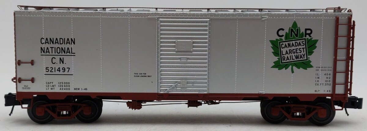 Atlas  30018215 O Gauge 40' 1937 Canadian AAR Single Door Box Car #521497 VG/Box