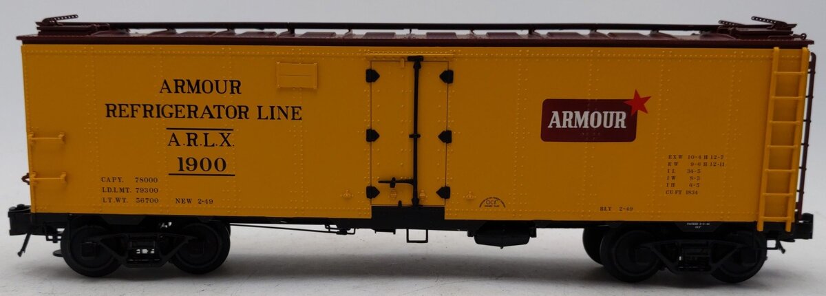 Atlas 8527-1 Armour 40' Steel Boxcar #1900 [3 Rail] EX/Box