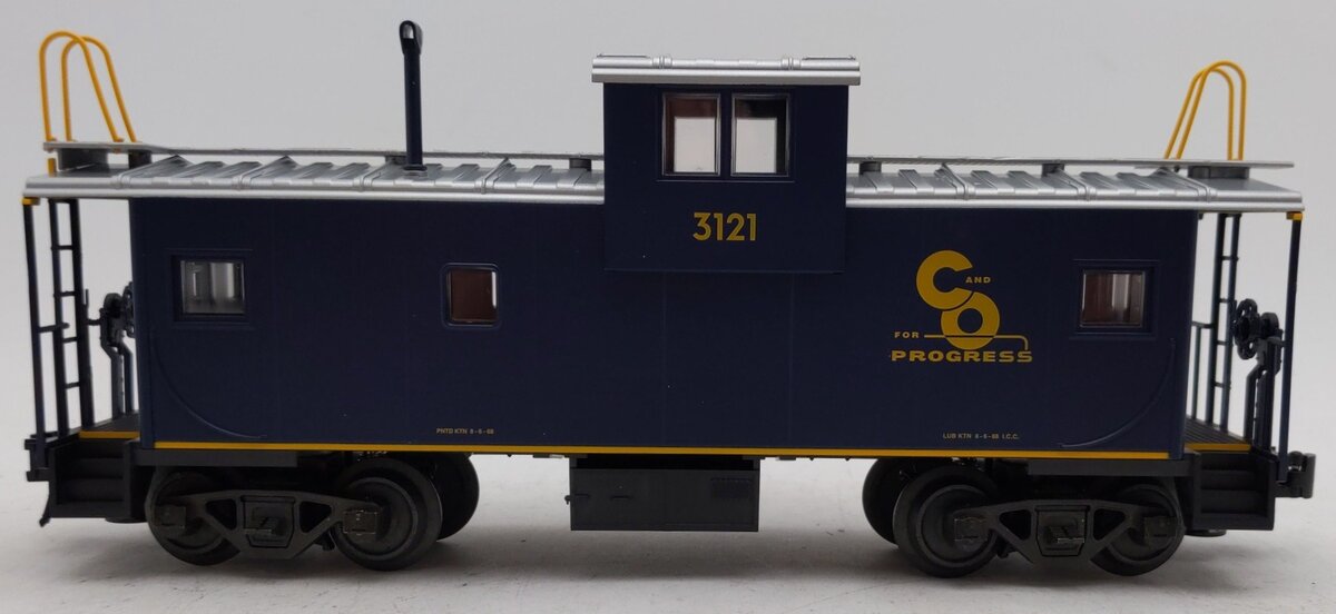 Atlas 0701-1 Chesapeake & Ohio Extended Vision Caboose #3121 - 3-Rail EX/Box