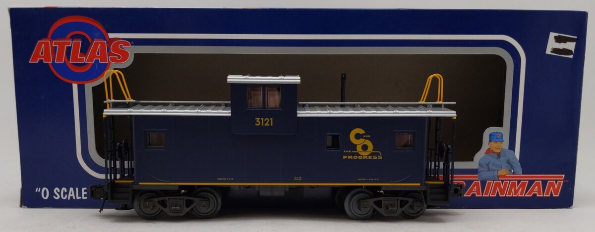 Atlas 0701-1 Chesapeake & Ohio Extended Vision Caboose #3121 - 3-Rail EX/Box