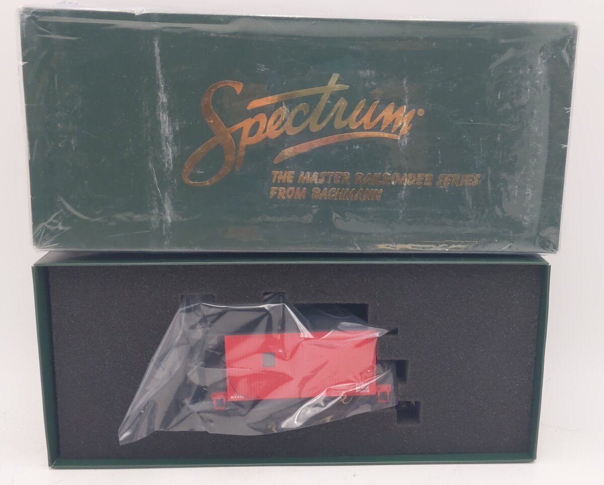 Bachmann 26562 On30 Data Only Red 18' Logging Caboose NIB