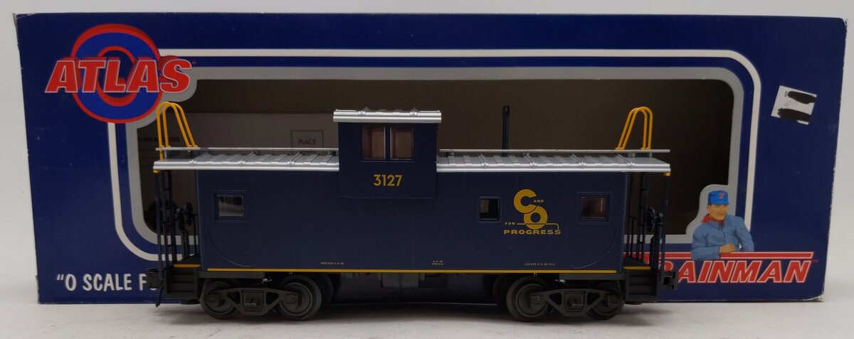 Atlas 0701-2 C&O Extended Vision Caboose 3-Rail #3127 LN/Box