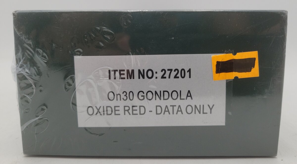 Bachmann 27201 On30 Oxide Red Gondola Data Only MT/Box
