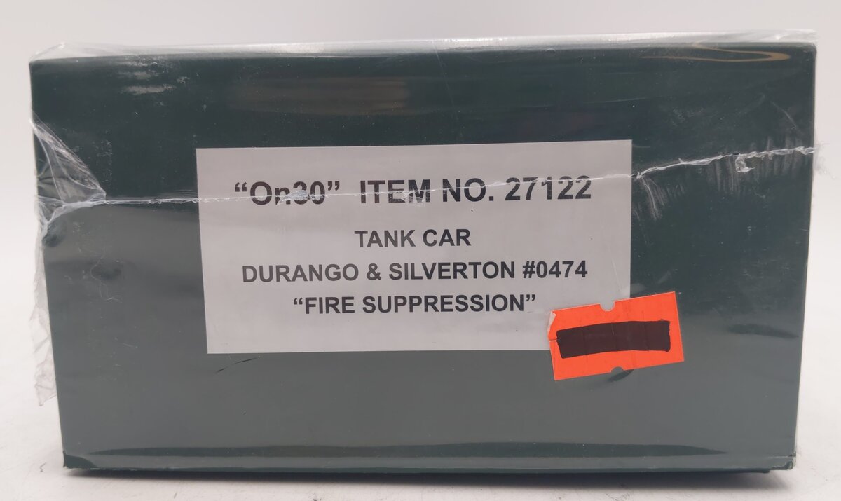 Bachmann 27122 On30 Durango & Silverton Tank Car #0474 NIB