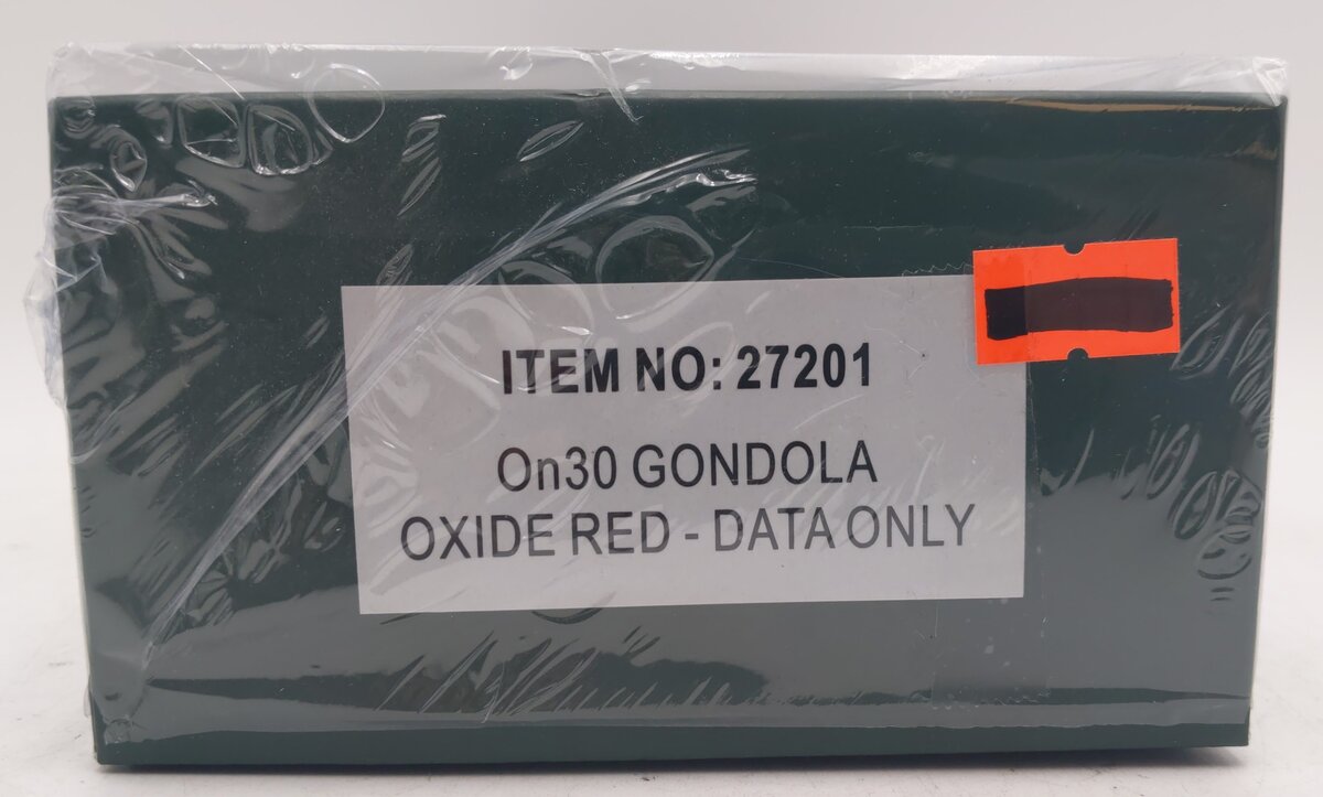 Bachmann 2720 On30 Oxide Red Gondola Data Only NIB