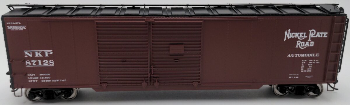 Walthers 920-101676 HO Nickle Plate Road 50' AAR Double-Door Boxcar RTR #87128 EX/Box