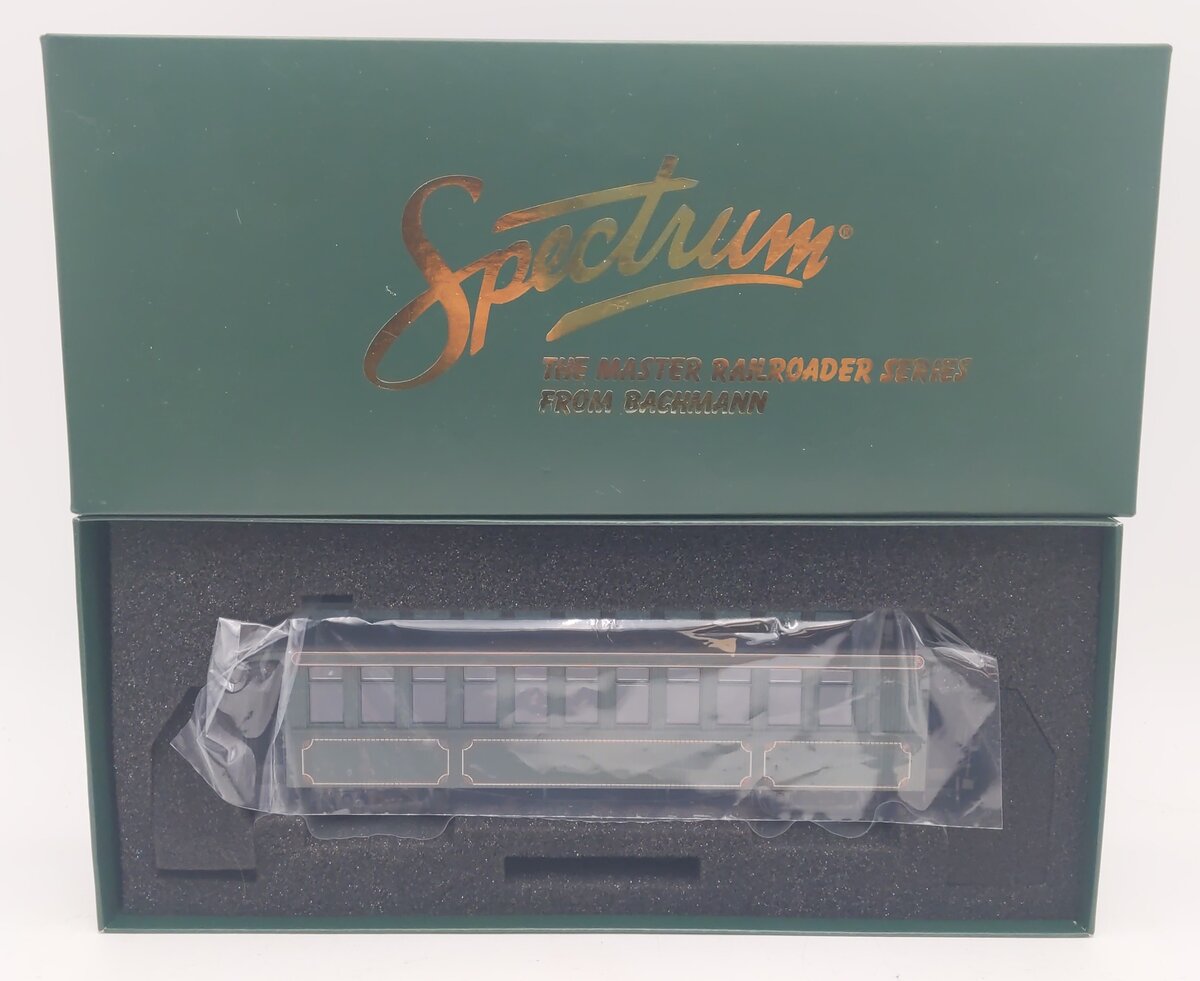 Bachmann 26202 On30 Unlettered Olive Coach/Observation Car with Lighted Interior NIB
