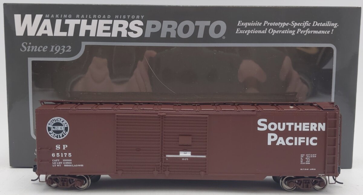 Walthers 920-101685 HO Southern Pacific 50' AAR Double-Door Boxcar RTR #65175 EX/Box