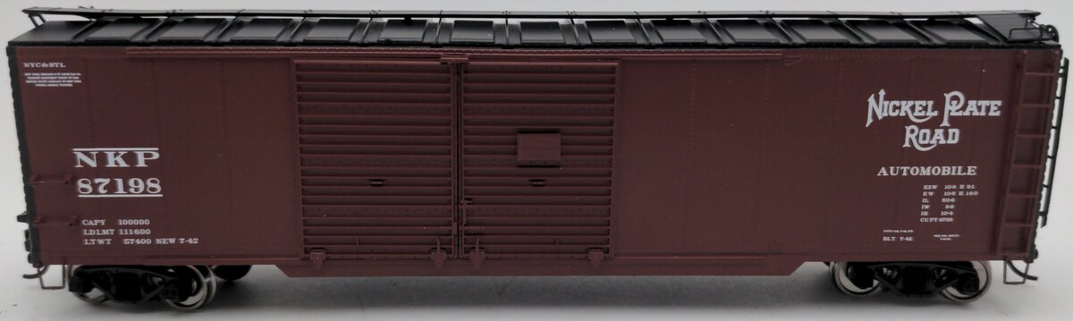 Walthers 920-101678 HO Nickle Plate Road 50' AAR Double-Door Boxcar RTR #87198 EX/Box